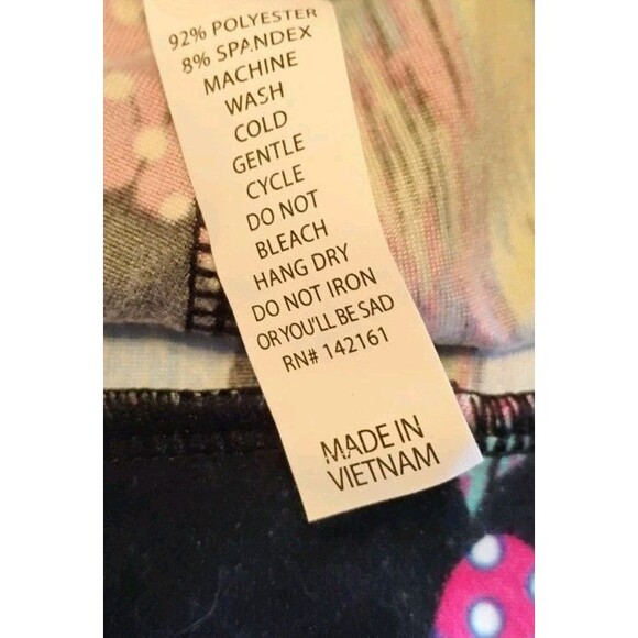 Lularoe NWOT Women's Green Minnie Mouse One Size Leggings‎ - Picture 4 of 4